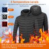 Heated Jacket Electric Heating Coat Hooded Jacket