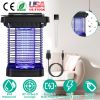 Solar Powered Bug Zapper, 1076sq ft Range with Insect Trap for Indoor/Outdoor