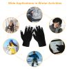 Unisex Touch Screen Gloves, Full Finger Winter Warm Knitted Gloves