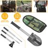 6-in-1 Multi Tool Survival Kit, Shovel, Knife, Axe, Saw, and Nail Puller w/ Pouch