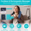 Electric Neck/Shoulder Massager, Infrared Heating, Kneading, and Grasping