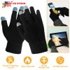 Unisex Touch Screen Gloves, Full Finger Winter Warm Knitted Gloves