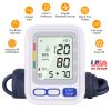 Arm Blood Pressure Monitor, Digital BP Cuff Pulse, Heart Rate Machine