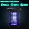 Solar Powered Bug Zapper, 1076sq ft Range with Insect Trap for Indoor/Outdoor