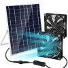 Solar Powered Fan Kit, For Intake or Exhaust Air, IPX7 Waterproof