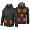 Heated Jacket Electric Heating Coat Hooded Jacket