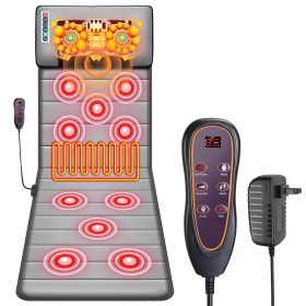 Full Body Electric Massage Mat with Heat, Vibration, and Neck Massage Pillow