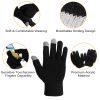 Unisex Touch Screen Gloves, Full Finger Winter Warm Knitted Gloves