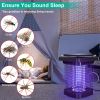 Solar Powered Bug Zapper, 1076sq ft Range with Insect Trap for Indoor/Outdoor