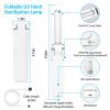 Foldable UV Sanitizer Light, Handheld Germ Killer, UVC Disinfection Lamp