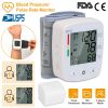 Blood Pressure Monitor, Wrist Digital, and Cuff Heartbeat Tester, 90x2 Memory