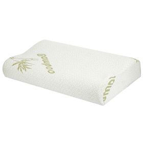 Bamboo Memory Foam Pillow, Contoured Cervical Orthopedic, Neck Support