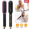 Electric Hair Straightener Brush, Hot Comb 5 Temperature Adjustments