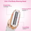 4-In-1 Women Electric Hair Shaver, Eyebrow, Nose, and Bikini Line, Wet/Dry