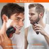 Electric Shaver Razor for Men, IPX7 Waterproof, Rechargeable with Pop Up Trimmer