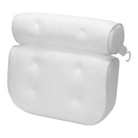 Bathtub Pillow, Suction Cup, Air Mesh Breathable, Neck, and Head Support