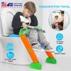 Potty Training Toilet Seat with Steps For Toddlers/Children, Anti-slip Step.