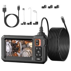 Industrial Endoscope Camera, 1080P 4.3In Colorful IPS Screen, IPX7 Waterproof