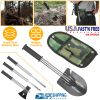 6-in-1 Multi Tool Survival Kit, Shovel, Knife, Axe, Saw, and Nail Puller w/ Pouch