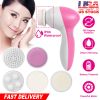 Facial Cleansing Brush, Waterproof, Face Spin Cleaning with 5 Brush Heads