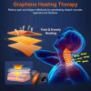 Ergonomic Heated Neck Stretcher, Cervical Traction with Graphene Heating Pad