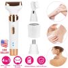 4-In-1 Women Electric Hair Shaver, Eyebrow, Nose, and Bikini Line, Wet/Dry