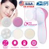 Facial Cleansing Brush, Waterproof, Face Spin Cleaning with 5 Brush Heads