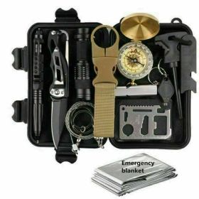 14-In-1 Outdoor Emergency Survival Kit For Camping And Hiking