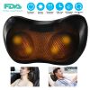 Back Neck Massage Pillow, Kneading, Thermotherapy Massage with Car Charger