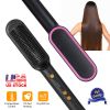 Electric Hair Straightener Brush, Hot Comb 5 Temperature Adjustments