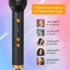 Electric Hair Straightener Brush, Hot Comb 5 Temperature Adjustments