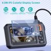 Industrial Endoscope Camera, 1080P 4.3In Colorful IPS Screen, IPX7 Waterproof