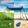 10x10FT Beach Canopy, Sun Shelter, UPF50+ UV Protection, Shade