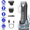 2 In 1 Electric Body Trimmer for Men, PX7 Waterproof Razor with LED Light