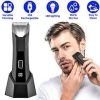 2 In 1 Electric Body Trimmer for Men, PX7 Waterproof Razor with LED Light