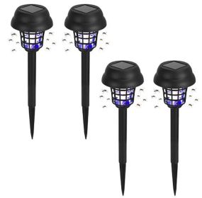 4 Pack Solar Mosquito Zapper, Outdoor Insect Killer, Waterproof, UV/White Light