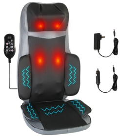 Shiatsu Neck Back Massager With Heat, Kneading Massage for Home, Driver Seat