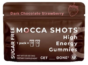 Sugar-Free Energy Gummies & Mocca Shots – 12 Packs - Dark Chocolate Strawberry