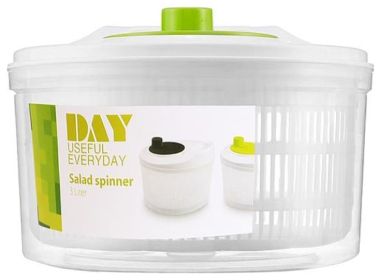 Salad Spinner Fruit Vegetable Washer, 3L/0.8Gal, Hand Cranking Vegetable Dryer