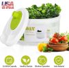 Salad Spinner Fruit Vegetable Washer, 3L/0.8Gal, Hand Cranking Vegetable Dryer