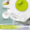 Salad Spinner Fruit Vegetable Washer, 3L/0.8Gal, Hand Cranking Vegetable Dryer