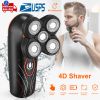 4D Electric Shavers Razor for Men, IPX7, Wet & Dry, 5 Head Rotary Shavers