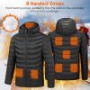 Heated Jacket Electric Heating Coat Hooded Jacket