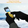 Unisex Touch Screen Gloves, Full Finger Winter Warm Knitted Gloves