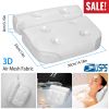 Bathtub Pillow, Suction Cup, Air Mesh Breathable, Neck, and Head Support