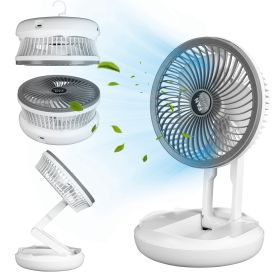 Folding Desk Fan with 4 Speeds, Desktop, or Wall Mounted