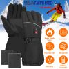 Electric Heated Gloves, Battery Powered USB, Windproof, Unisex