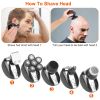 5-In-1 Electric Razor, Rechargeable, Head, Beard, Trimmer/Shaver, Dry/Wet