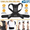 Unisex Back Posture Corrector Lumbar Upper Back Clavicle Shoulder Brace Belt