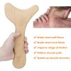 Wood Therapy Massage Tool, Lymphatic Drainage Paddle Wooden Scraping Tool